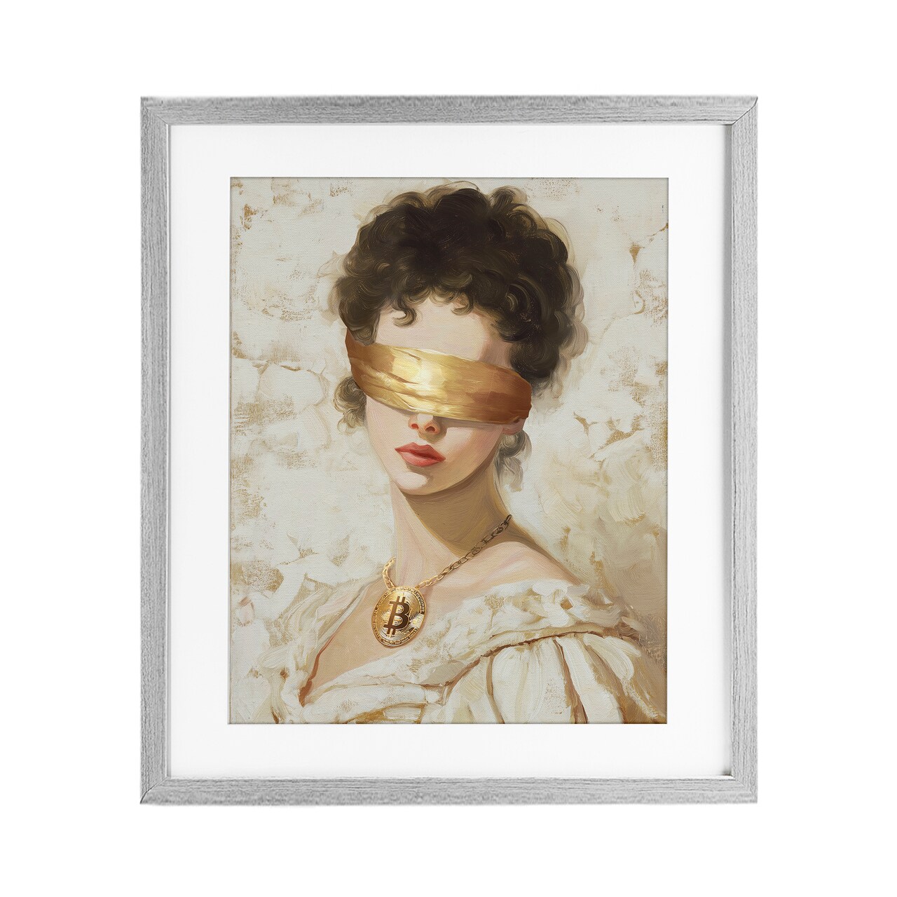 Stupell Industries Crypto Veil Portrait Framed Print Under Glass, design by Svetlana Aleynikova